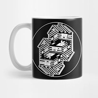 Twisted home black & white version Mug